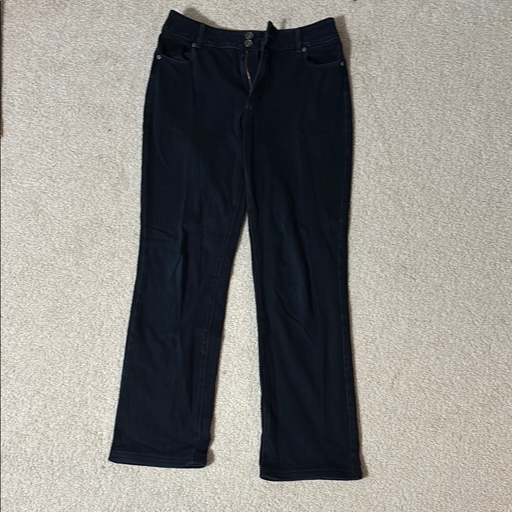 Coldwater Creek Black Straight Leg Jeans